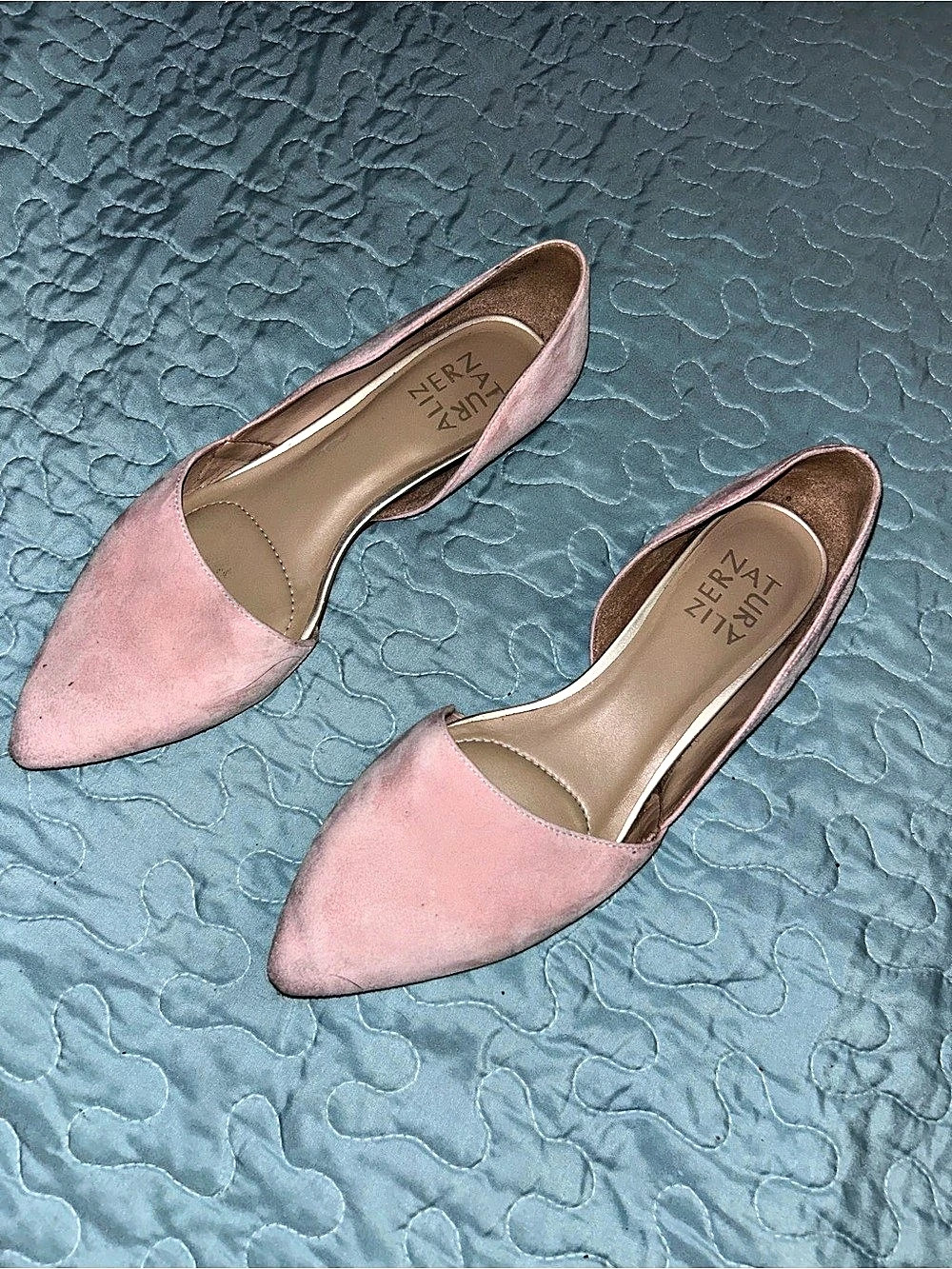 Naturalizer Samantha Half d'Orsay Flat Blush US 8M